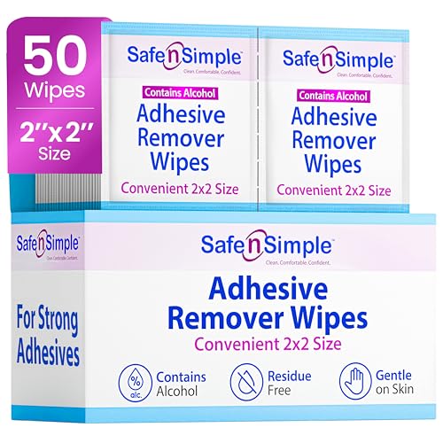 Safe N Simple Adhesive Remover Wipes