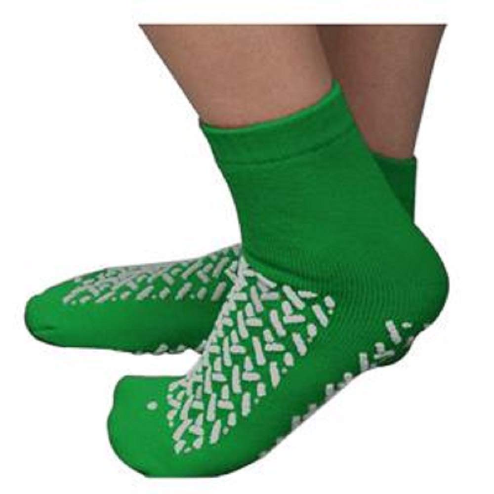 Cardinal Health Double Tread Patient Safety Footwear - 2X-Large, Green