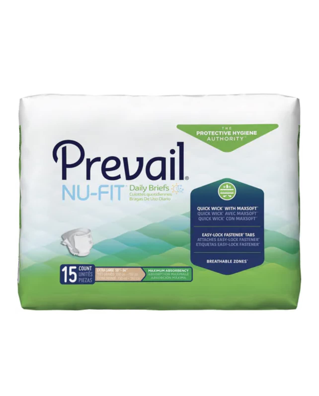 First Quality Nu-Fit Adult Briefs - Maximum Protection Incontinence Briefs