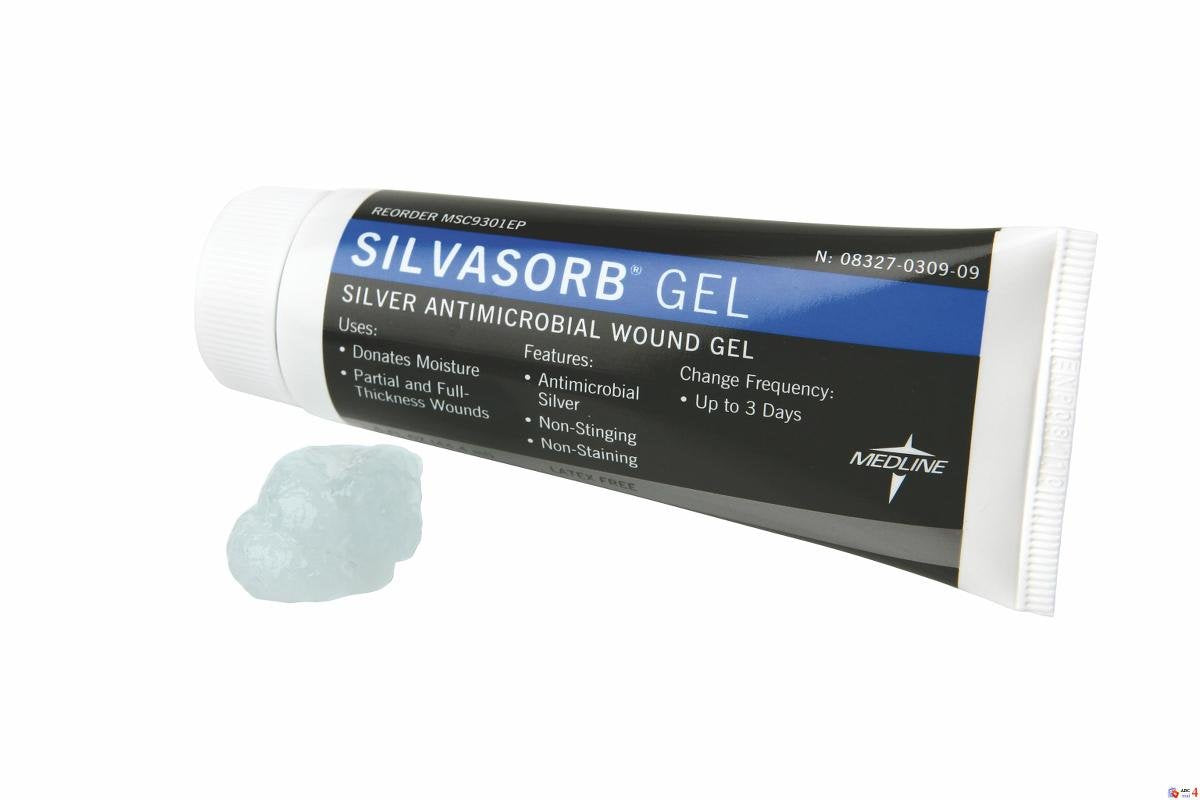 Medline SilvaSorb Antimicrobial Wound Gel, 8 oz