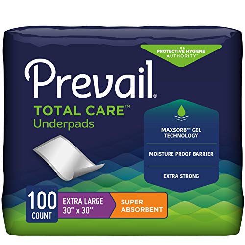 First Quality Prevail Incontinence Underpads — Super Absorbent 30" x 30"