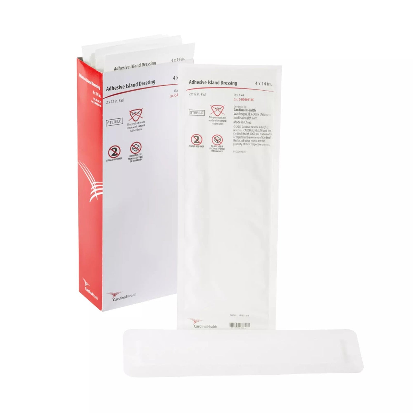Cardinal Health Adhesive Island Dressing, Sterile