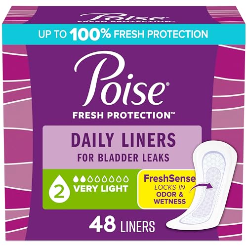 Poise Pantyliners Very Light Absorbency 7-1/2" Regular