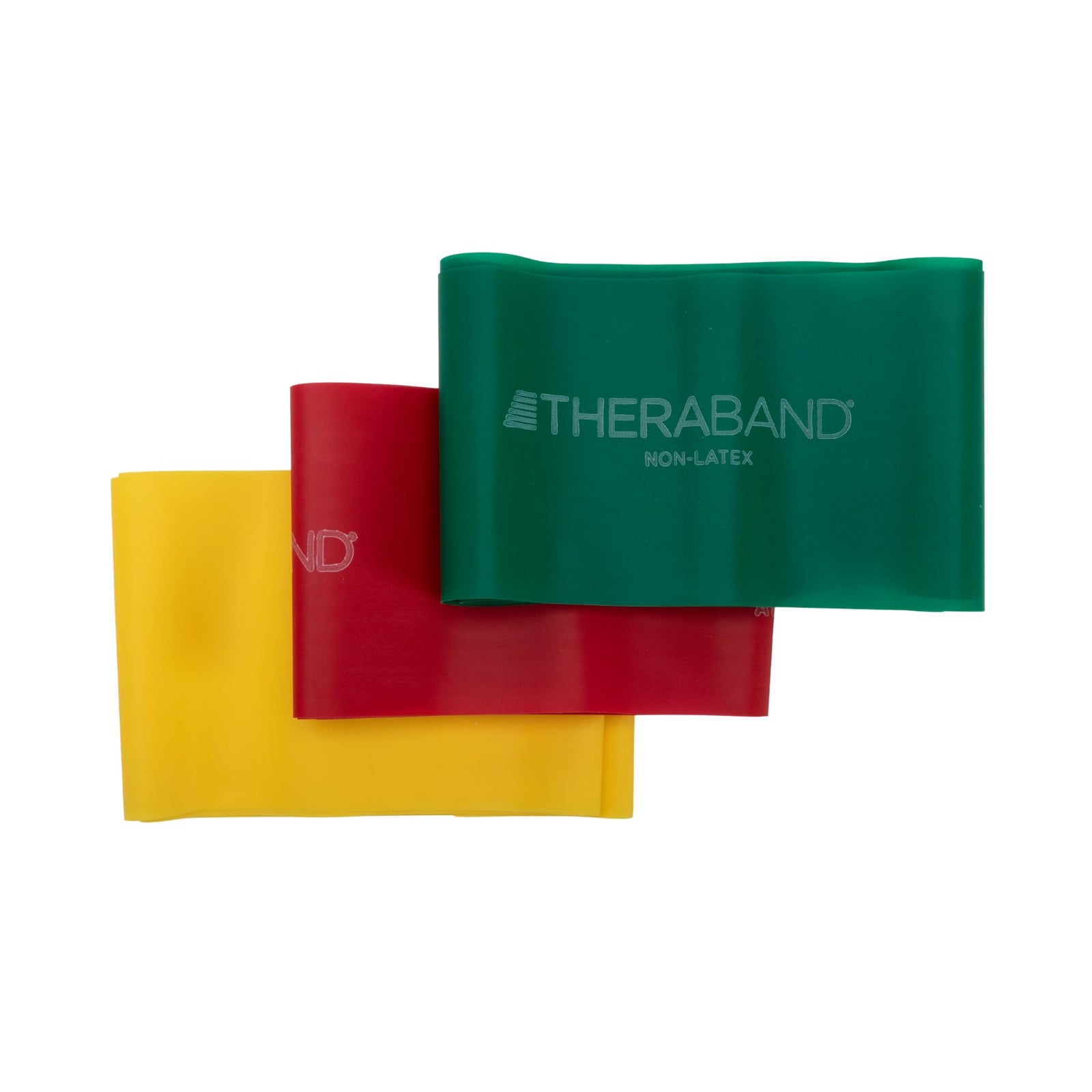 TheraBand Latex Free Resistance Bands - Yellow, Red, and Green