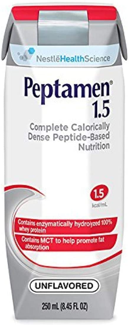Nestle HealthCare Nutrition Peptamen 1.5 Complete High-Calorie Elemental Liquid Nutrition