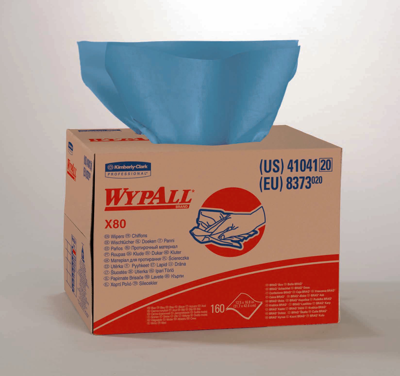 WypAll PowerClean X80 Heavy Duty Task Wipes 11 x 16-4/5 Inch