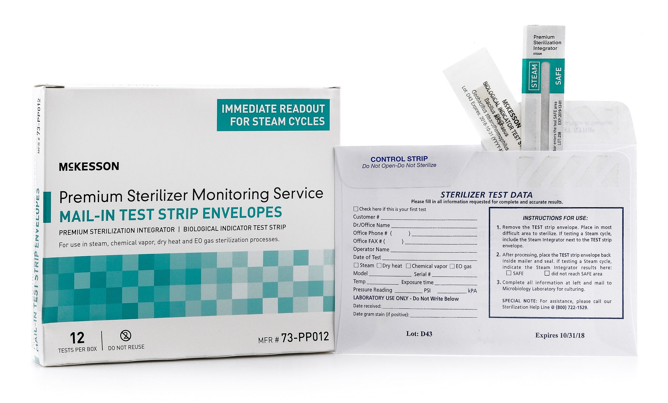 McKesson Sterilization Mail-In Monitoring Service Type 5 Integrator