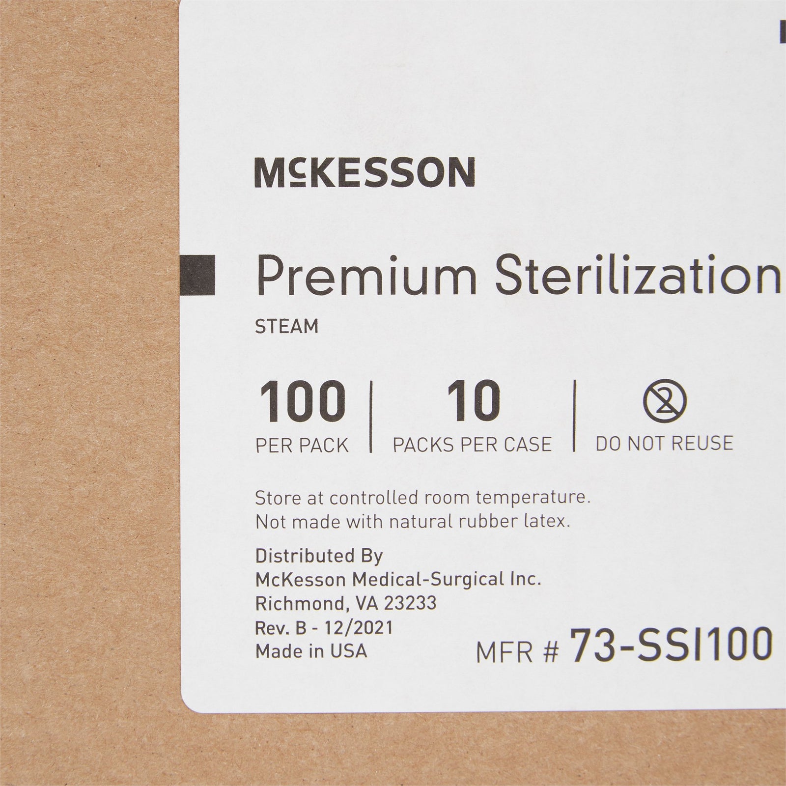 McKesson Steam Sterilization Chemical Integrator Strips