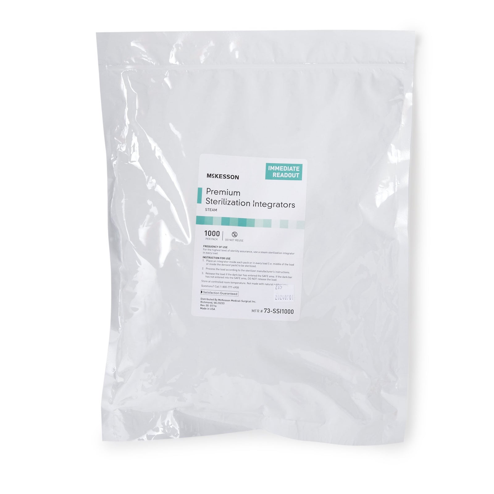 McKesson Steam Sterilization Chemical Integrator Strips