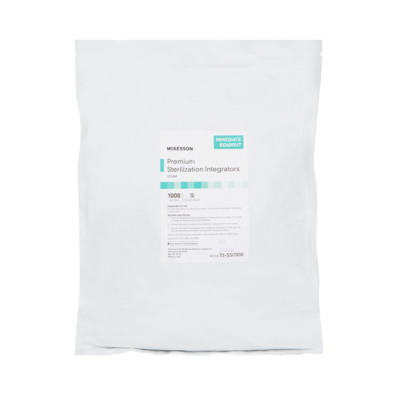 McKesson Steam Sterilization Chemical Integrator Strips
