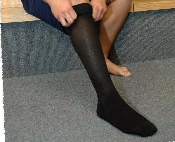 BSN Medical Men's Knee High Compression Legwear, 20-30 mmHg, Large, Black
