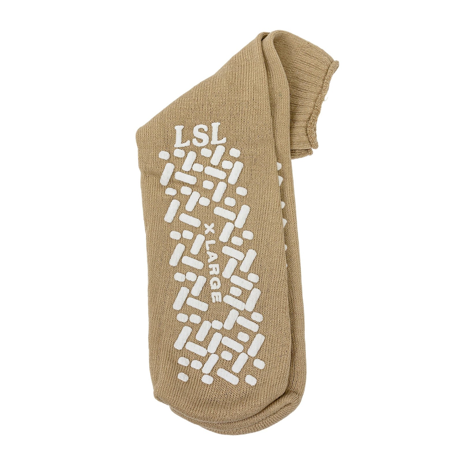 LSL Double-Tread Non-Skid Slippers - Beige, X-Large