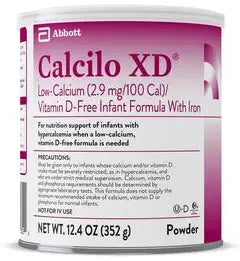 Abbott Nutrition Calcilo XD Low Calcium/Vitamin D Free Infant Formula with Iron, 12.4 oz