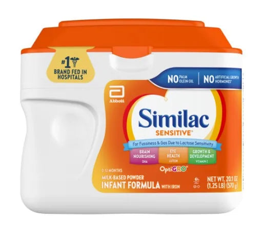 Similac Sensitive Powder, Unflavored, 20.1 oz Container