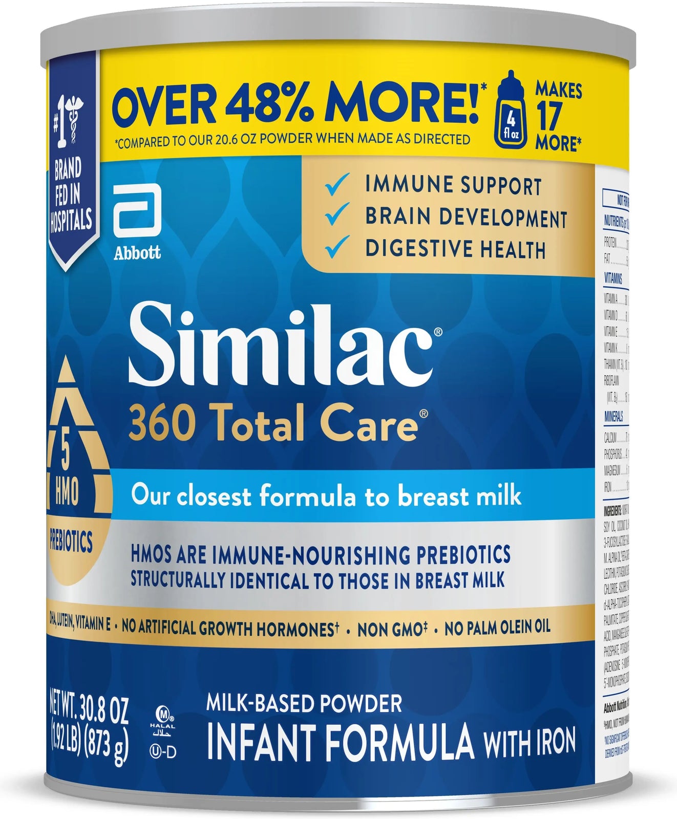 Similac 360 Total Care Infant Formula Powder, 30.8 oz