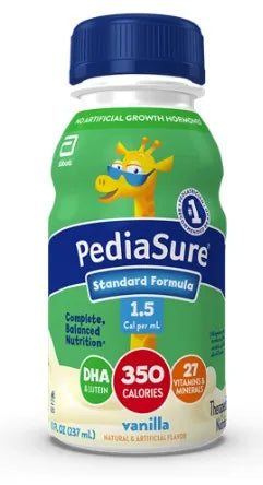 Abbott Nutrition PediaSure Standard 1.5 Cal Vanilla Formula, 8 fl oz
