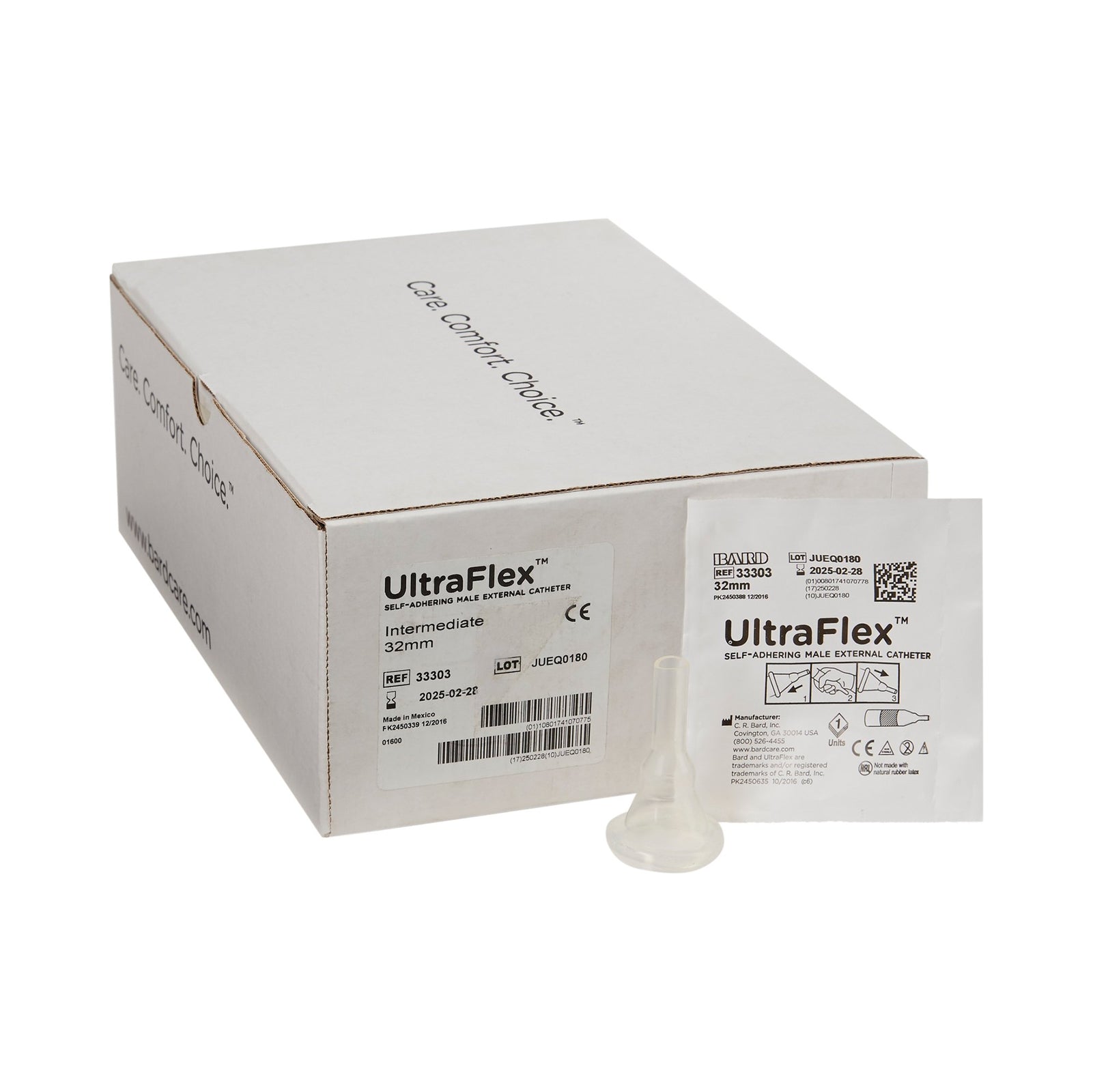 UltraFlex® Male External Catheter with Self-Adhesive Band