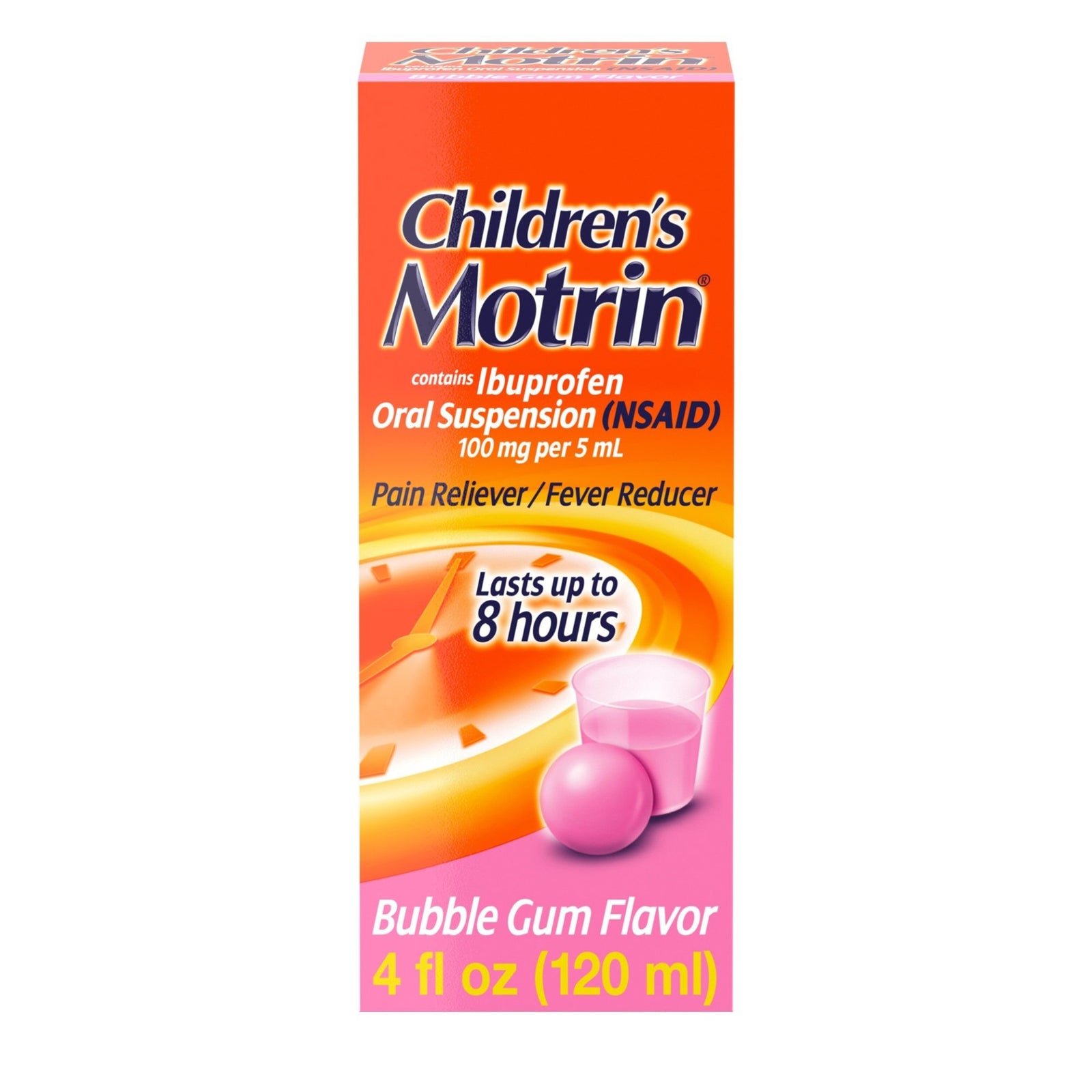 Children's Pain Relief Motrin® 100 mg / 5 mL Ibuprofen Oral Suspension