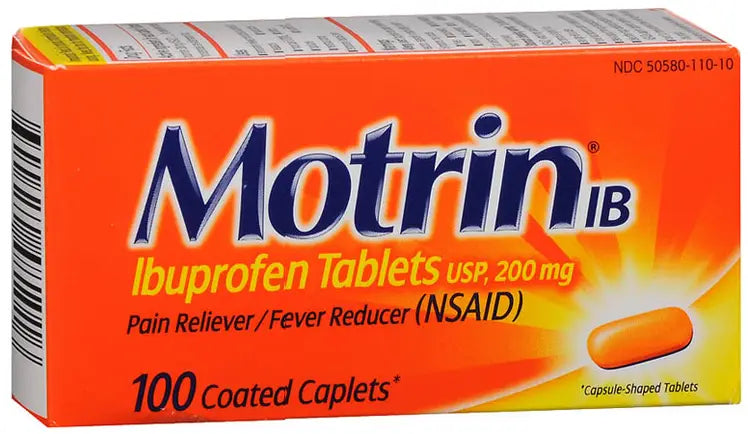 Motrin IB Ibuprofen Pain Reliever & Fever Reducer