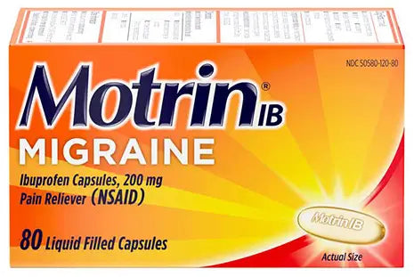 Motrin IB Migraine Liquid Filled Capsules 200 mg, 80 ct