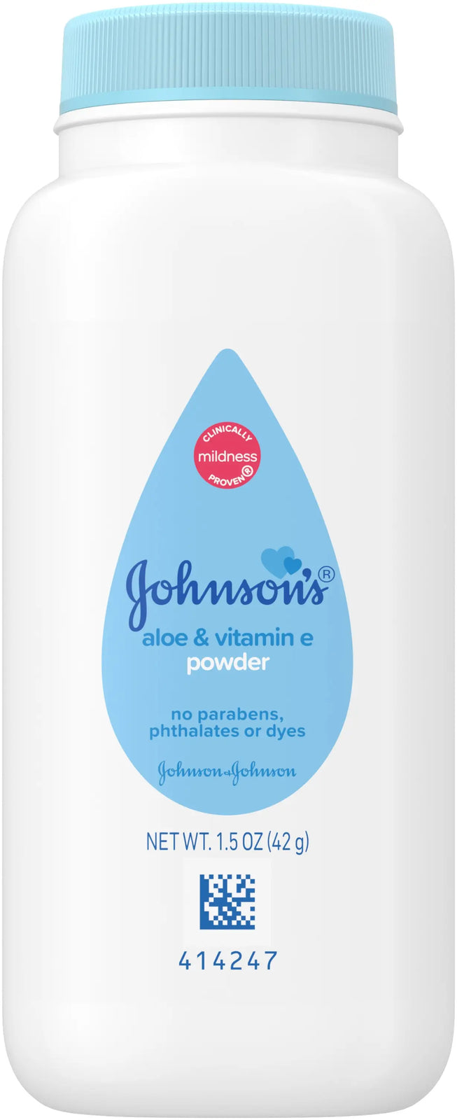 Johnson's Baby Powder with Aloe & Vitamin E, 1.5 oz