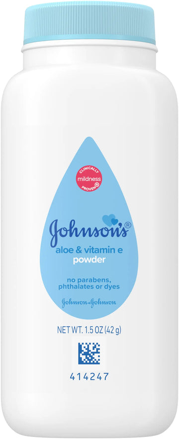 Johnson's Baby Powder with Aloe & Vitamin E, 1.5 oz