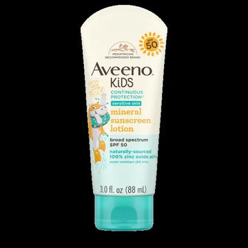 Aveeno Kids Continuous Protection Sunscreen Lotion SPF 50, 3 fl oz