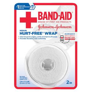 BAND-AID Hurt-Free First Aid Wrap, 2 in x 2.3 yd
