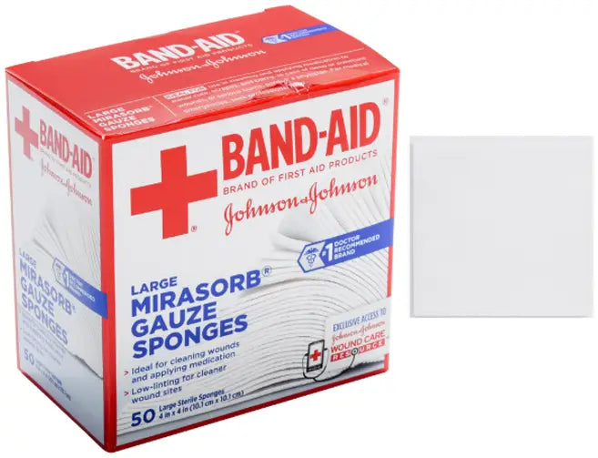 Kenvue First Aid NoMirasorb Gauze 4" x 4"