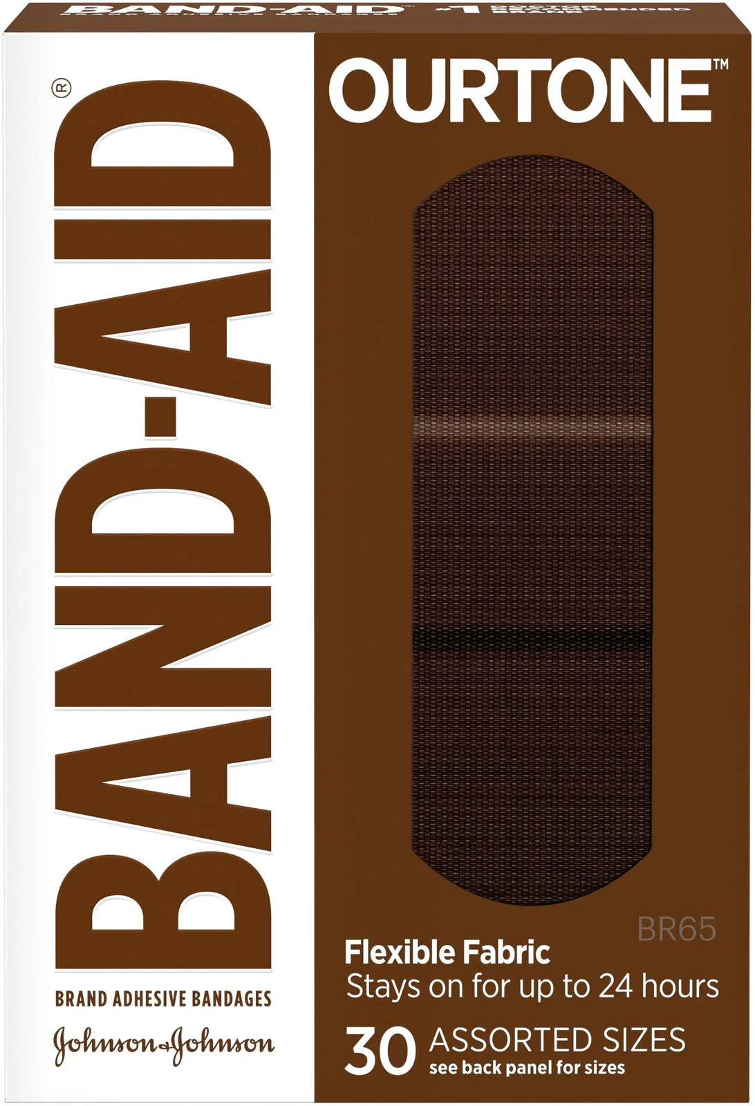 Band-Aid OurTone Adhesive Bandages, Box of 30