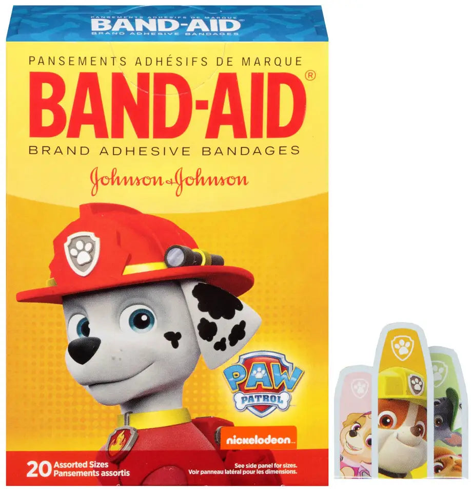 Band-Aid Nickelodeon Paw Patrol Decorative Adhesive Bandages, Assorted Sizes