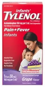 Infants' Tylenol Grape Flavor Pain & Fever Relief, 1 fl oz
