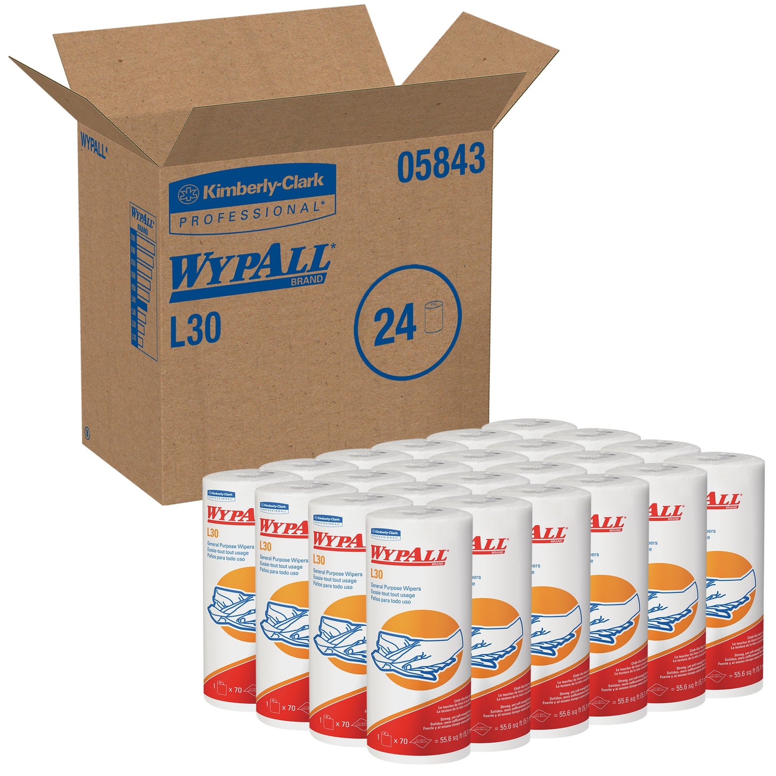WypAll GeneralClean L30 Heavy Duty Multipurpose Task Wipes