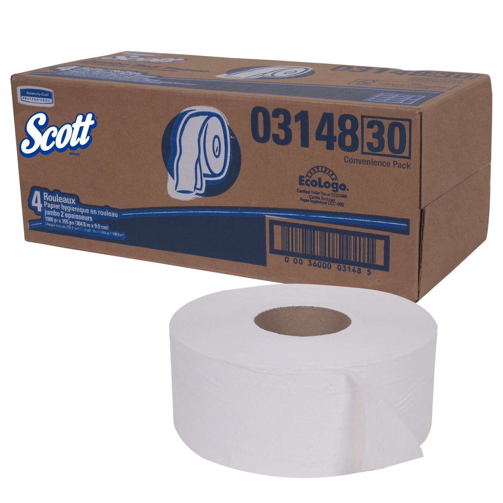 Scott Jumbo Toilet Tissue White