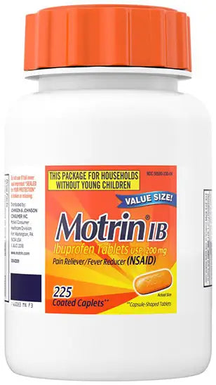 Motrin IB Ibuprofen Pain Reliever & Fever Reducer