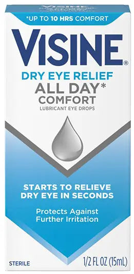 Visine All Day Comfort Dry Eye Relief Lubricant Drops, 0.5 fl oz