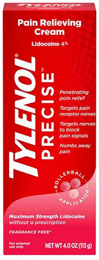 Tylenol Precise Pain Relieving Cream, 4 oz
