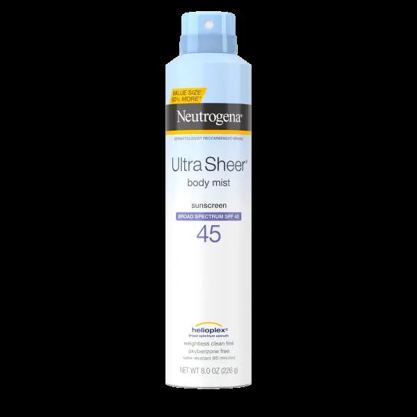 Neutrogena Ultra Sheer Sunscreen Spray SPF 45, 8 oz