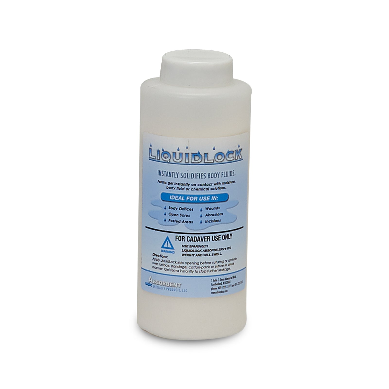 Cadaver Absorbent Powder Liquid Lock 8 oz Bottle (Pack of 12)