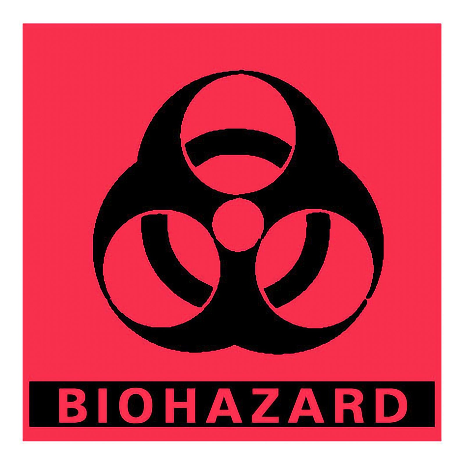 Barkley® Biohazard Caution Label 5 x 5 Inch