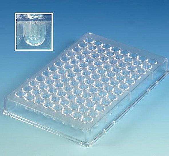 Globe Scientific 96-Well U-Bottom Microplate, Non-Sterile