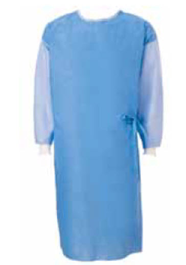 SmartSleeve™ Poly-Reinforced Surgical Gown with Towel, X-Large/X-Long, Blue, Sterile, AAMI Level 4