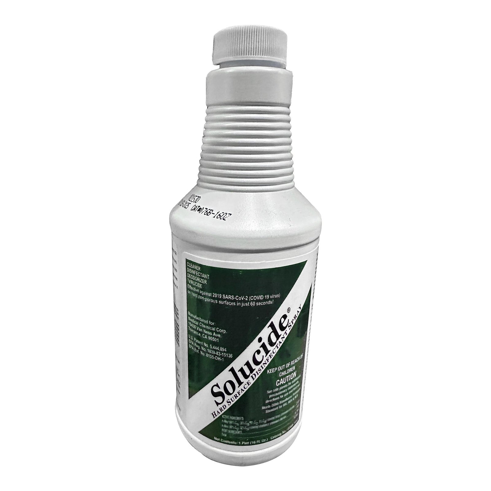 Solucide® Quaternary Based Surface Disinfectant Trigger Spray 16 oz. Lemon Scent