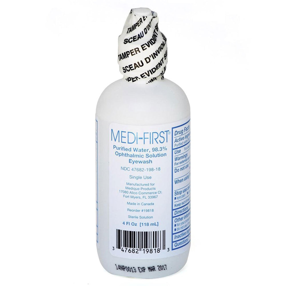 Medi-First® Sodium Chloride Eyewash Solution 4 oz. Bottle