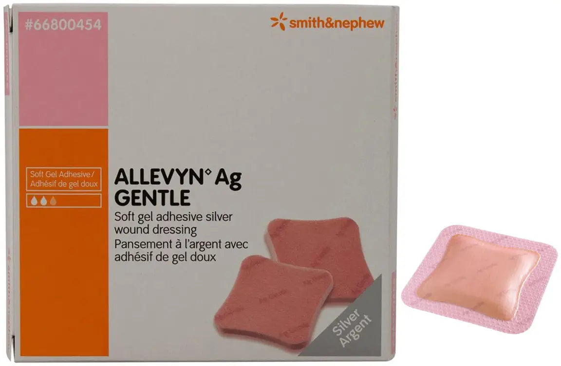 Smith and Nephew Allevyn Ag Gentle Border Silver Wound Dressing, 7" x 7"