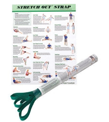 Stretch Assist Strap with Poster - 6 Foot Length Green