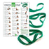 Stretch Assist Strap with Poster - 6 Foot Length Green