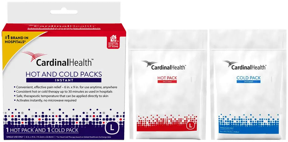 Cardinal Health Instant Hot and Cold Packs, Large 6" x 9"