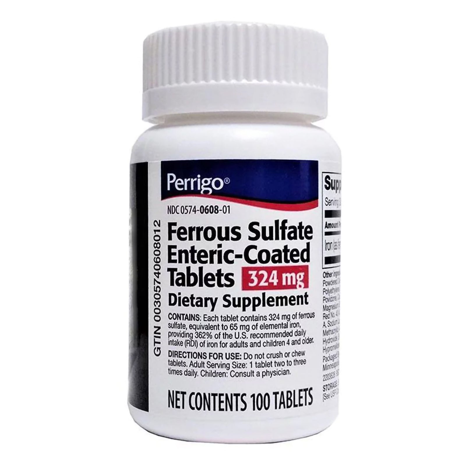Ferrous Sulfate Iron Supplement Tablets 325 mg 1000 Count
