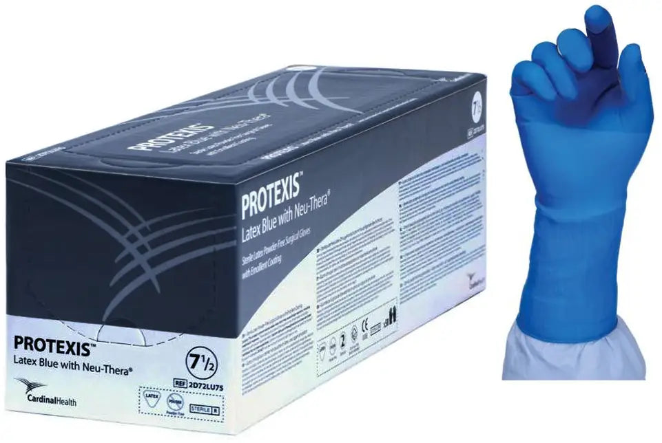 Cardinal Health Latex Blue with Neu-Thera Surgical Gloves